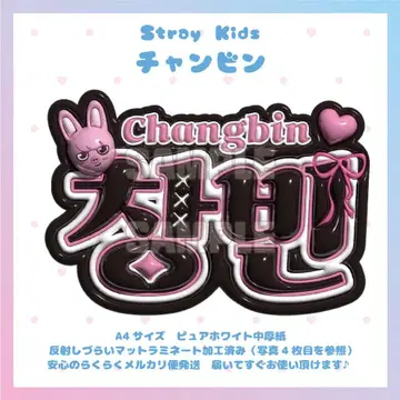 통통 네임보드 StrayKids 창빈 스키즈 돼끼 스키즈-