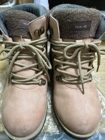 HEAL ME 핑크 하이컷 부츠