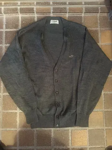 [레어] 라코스테 가디건 니트 80~90s 짧은 기장