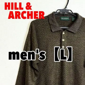 A675 [ HILL&ARCHER ] 긴팔 피케 셔츠 [ L ] 아크릴