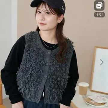 새상품급 디스코트 베스트 지레 루프얀 전후 2WAY 베스트 차콜 그레이