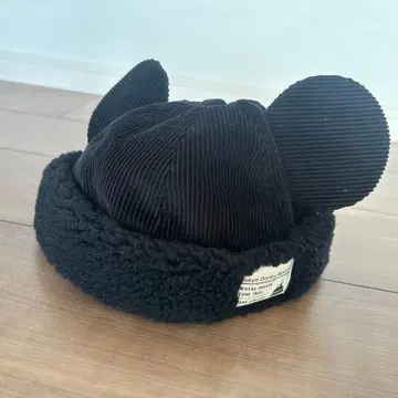 미키마우스 보아캡 블랙 도쿄 디즈니 리조트