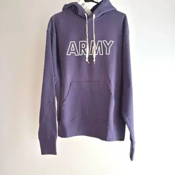 새상품 에드윈 후드티 ARMY XL 사이즈 속기모 퍼플 라이트온