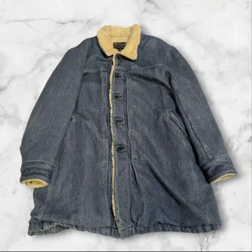 KURO 데님 보아 자켓 보아 롱 코트