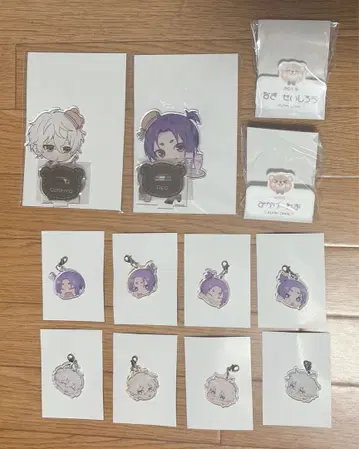 곰 카페 아크릴 스탠드 네임 배지 페이스 참 나기 세이시로 미카게 레오