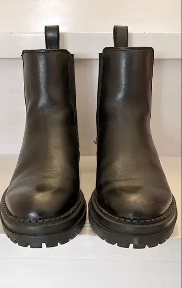 evol 통굽 부츠 사이드 고어 가죽 23cm