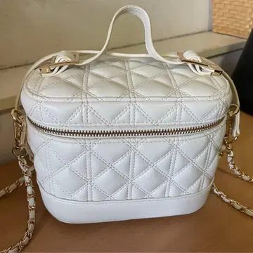 RANDA 퀼팅 숄더백 화이트