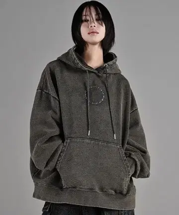 큐빅 레트로 헤비 웨이트 후드티 ADRER