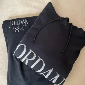 Jordan 블랙 후드티 (XS) 팬츠 (S) 셋업