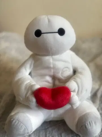 베이맥스 봉제 인형 티슈 케이스 (하트 포함)