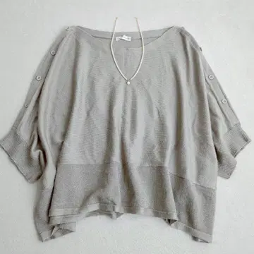 아베베 스탠다드 돌먼 상의 티셔츠 울 혼방 캐주얼 F