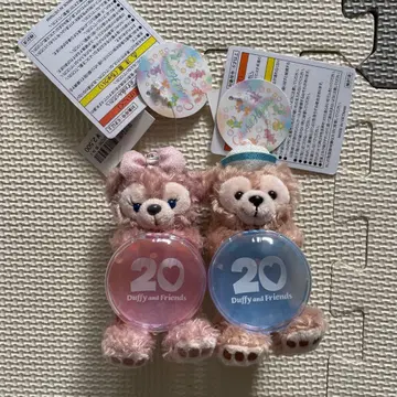 더피&프렌즈 20주년 더피&셰리메이 봉제 인형 참