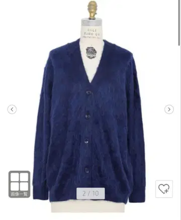 [ Drawer ] 12G 캐시미어 퍼 V넥 가디건 드로어