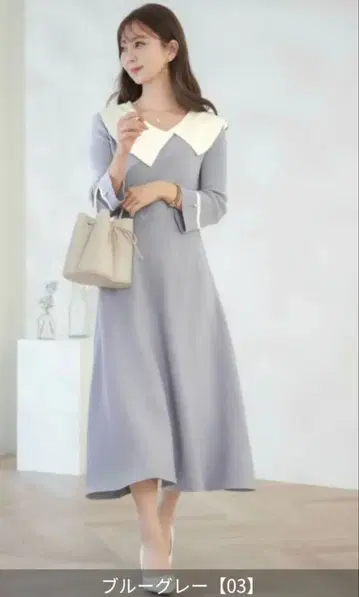 비대칭 컬러 클래시컬 니트 원피스 le reve vaniller