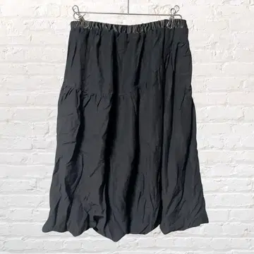 12356 JEANASIS 지나시스 블랙 캉캉 스커트 허리 새틴