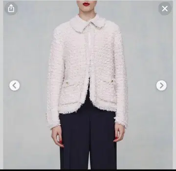 드로어 DRAWER 3G 트위드 스팽글 니트 자켓