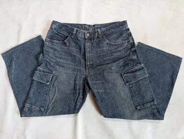 빅존 PP507 데님 카고 팬츠 W36 유즈드 가공