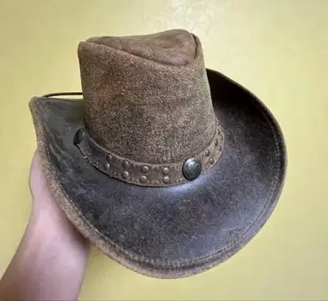 [Rockmount] 빈티지 가죽 카우보이 햇