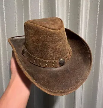 [Rockmount] 빈티지 가죽 카우보이 햇