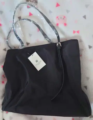 나일론 스퀘어 A4 토트 블랙 탑카피 보물