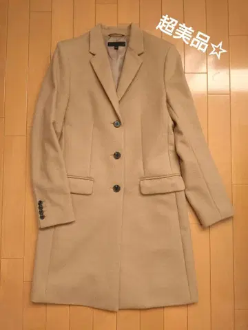 거의 새상품 유니클로 울 캐시미어 체스터 코트 베이지 S 사이즈