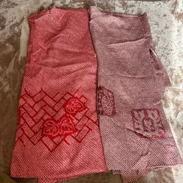 조임 겉옷 2점 핑크 오렌지