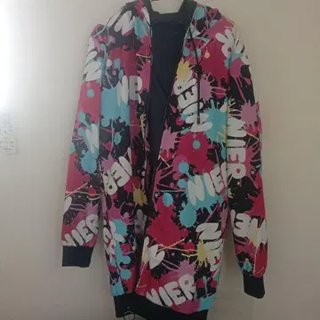 NieR 스프라툰 잉크 올 패턴 후드티