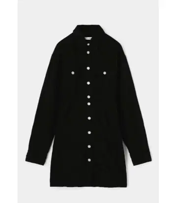 MOUSSY 마우지 데님 긴팔 원피스 블랙 S 사이즈