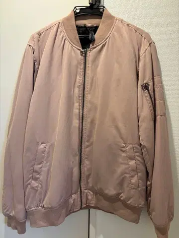 베이지 MA-1 스타일 자켓