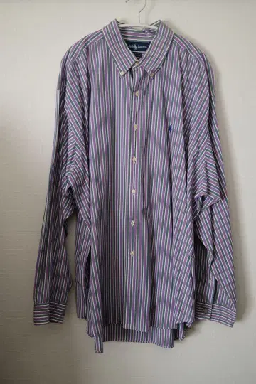 랄프 로렌 셔츠 XXL 보라색
