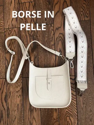 이탈리아제 천연 가죽 숄더백