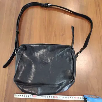 ILBISONTE 블랙 가죽 숄더백