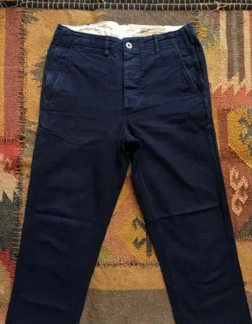 BONCOURA 인디고 염색 헤링본 팬츠 30