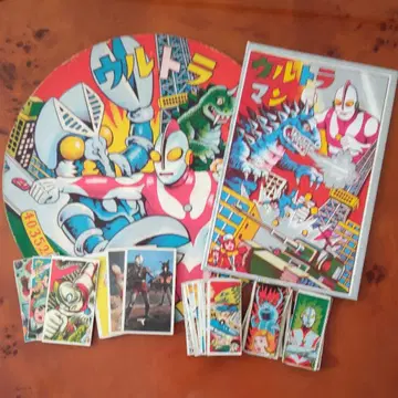 [레어 특대형] 울트라맨 특대형 딱지 세트 쇼와 딱지 면자 딱지