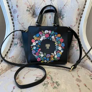 ANNA SUI 안나수이 꽃무늬 숄더백 블랙