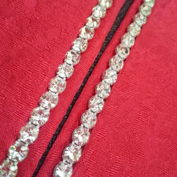 큐빅 장식 겹카라 새상품급 후리소데