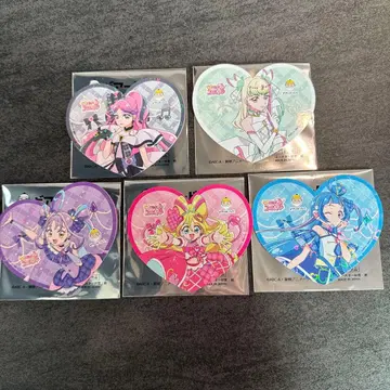 너와 아이돌 프리큐어 비어드 파파 코스터 홀로그램 5장 세트