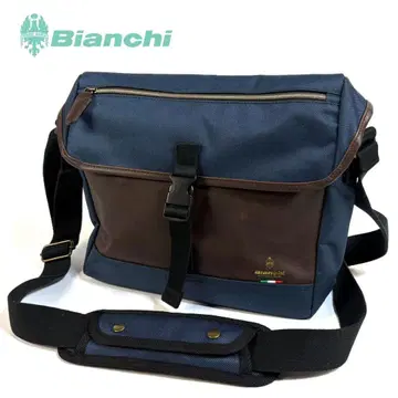[ 새상품급 ] Bianchi 나일론 가죽 메신저 백