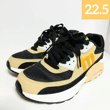 MOZ 모즈 에어 스니커즈 블랙 베이지 22.5 여성용