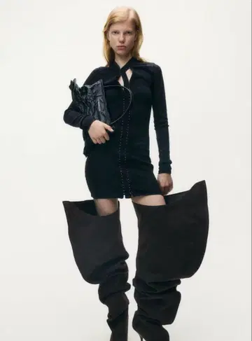 글렌 마틴스 H&M 리브 미니 원피스 L