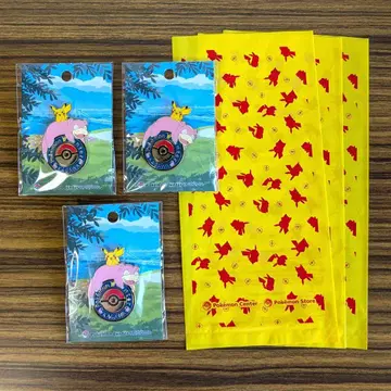 포켓몬 센터 카가와 한정 야돈 피카츄 로고 핀즈 3개