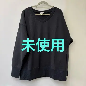 미사용 챔피온 여성용 V넥 트레이닝복 블랙