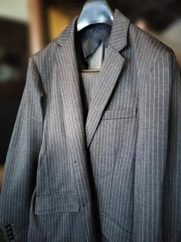 미사용=팬츠 예비 저지 수트 셋업 3종 세트 네이비 L