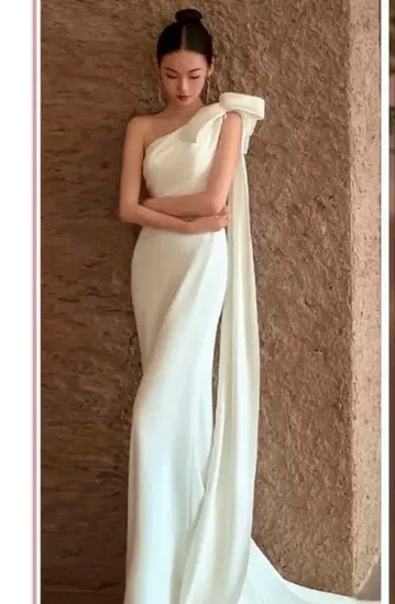 웨딩 드레스 원숄더