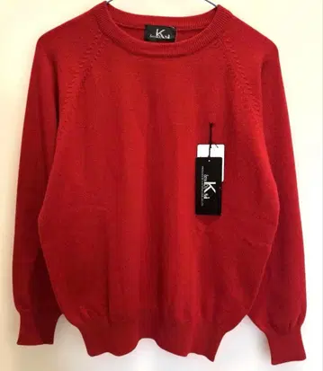 senskdumai 캐시미어 100% 레드 니트 스웨터 F 사이즈