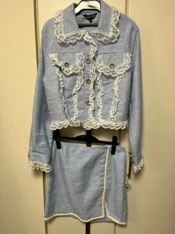 sister jane 블루 프릴 셋업 S