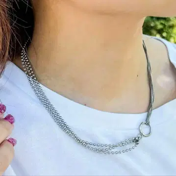 바야코 씨 885 멀티 WAY 내로우 체인 다중 목걸이 액세서리