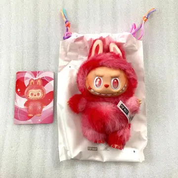 정품 POP MART LABUBU 러브브 에너지 love 사랑 빨간색