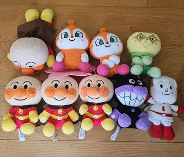 호빵맨 봉제 인형 피규어 세트