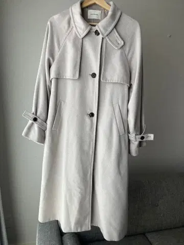 archives 아카이브 울 트렌치코트 롱 코트